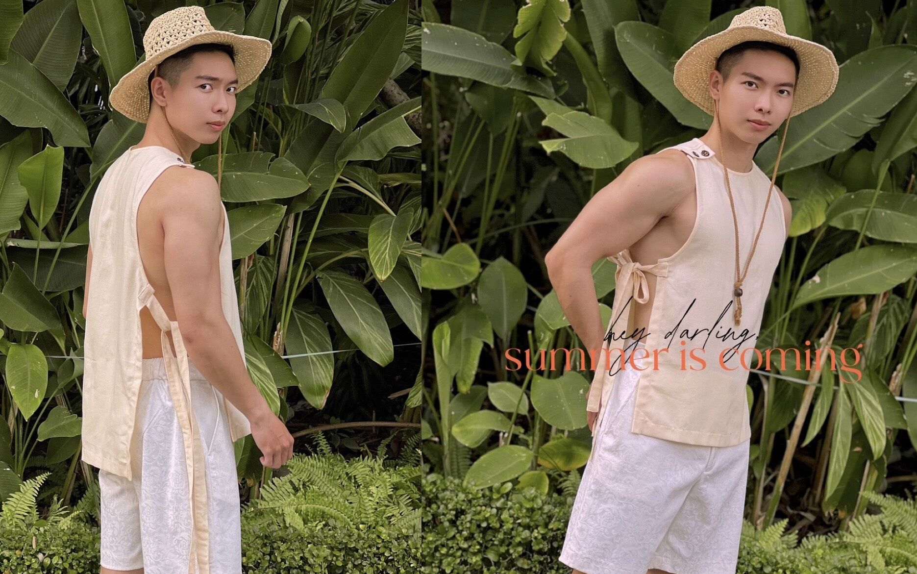 Hotboy Gia Thắng gợi ý mix đồ du lịch mùa hè cùng thương hiệu REO Concept